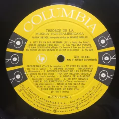 Vinilo Irving Berlin Frank De Vol Y Su Orquesta Tesoros De - tienda online