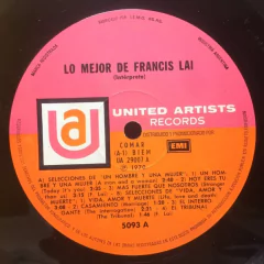 Vinilo Francis Lai Lo Mejor De Francis Lai De La Banda Origi - tienda online
