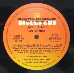 Vinilo Lp - Los Gitanos - ¡que Belleza! 1985 Argentina - tienda online