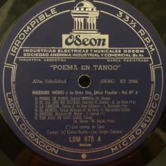 Vinilo Mariano Mores Poema En Tango Lp Argntina en internet