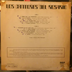 Vinilo Los Cantores Del Rosario Musica Sin Fronteras Lp Arg en internet