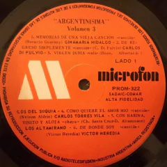 Vinilo Varios Argentinisima Volumen 3 Lp Argentina Folklore - BAYIYO RECORDS