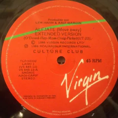 Vinilo Culture Club Move Away - Alejate Maxi Argentina 1986 - BAYIYO RECORDS