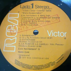 Vinilo Los Nocturnos Y Mara Lua Para Enamorados Lp - comprar online