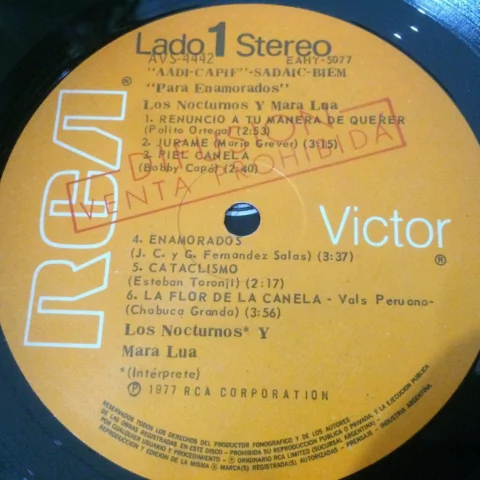 Vinilo Los Nocturnos Y Mara Lua Para Enamorados Lp - comprar online