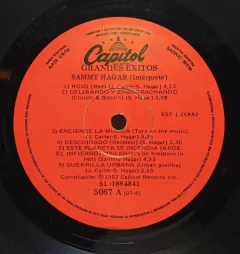 Vinilo Lp Sammy Hagar - Grandes Exitos 1982 Argentina - tienda online