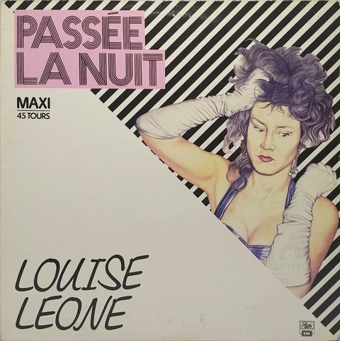 Vinilo Maxi - Louise Leone - Passee La Nuit 1984 Francia