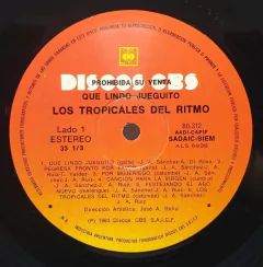 Vinilo Lp Los Tropicales Del Ritmo - Que Lindo Jueguito 1983 - tienda online