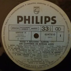 Vinilo Hugo Y Eduardo Marcel Los Cantores De Buenos Aires Lp - BAYIYO RECORDS