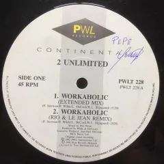 Vinilo 2 Unlimited Workaholic Maxi Uk 1992 - tienda online