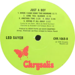 Vinilo Leo Sayer Just A Boy Lp Uk 1974 Tapa Generica - comprar online