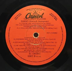 Vinilo Lp Sammy Hagar - Grandes Exitos 1982 Argentina en internet