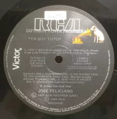 Vinilo Lp - Jose Feliciano - Ya Soy Tuyo 1985 Argentina - BAYIYO RECORDS