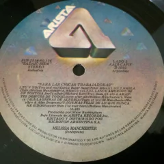 Vinilo Melissa Manchester Para Las Chicas Trabajadoras Lp 80 - BAYIYO RECORDS