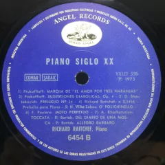 Imagen de Vinilo Richard Raitchef Piano Siglo Xx Lp Argentina 1973