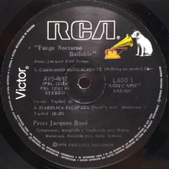 Vinilo Maxi Peter Jacques Band Fuego Nocturno Bailable 1979 - BAYIYO RECORDS
