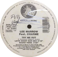 Vinilo Maxi Lee Marrow Feat. Charme Try Me Out 1993 Italia - tienda online