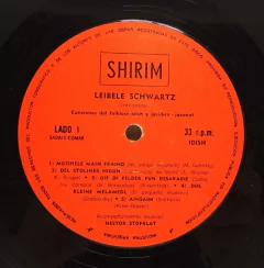 Vinilo Leibele Schwartz Su Voz Y Sus Canciones Lp - tienda online