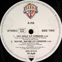 Vinilo Maxi A-ha - Cry Wolf Aleman 1986 - BAYIYO RECORDS