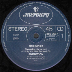 Vinilo Maxi Animotion - Obsession Aleman 1984 en internet