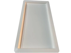 Forma 3d Borda de Piscina Lisa Boleada nos dois lados 50x25cm ABS 2mm Molde para cimento/concreto IN432 na internet