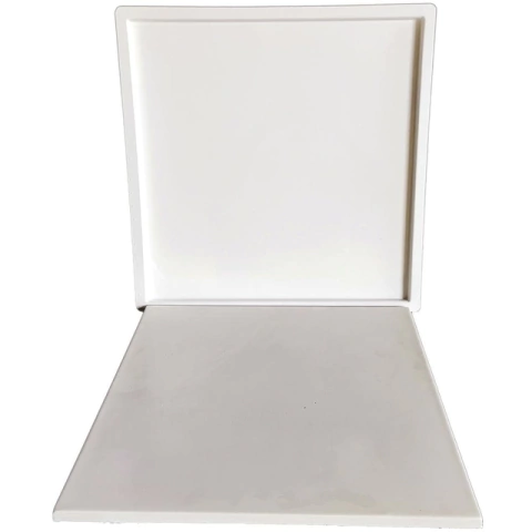 Forma Molde 3d Piso Liso Revestimento Teto Quadrado 52x52cm Abs 2mm Molde para Cimento/concreto/gesso IN375