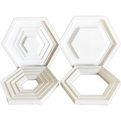 4 Forma Cobogó Elemento Vazado Lírius 40x34,5cm Dupla Face ABS 2MM IN348 na internet
