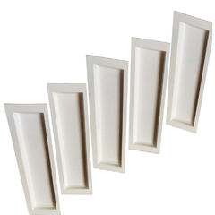 10 Forma 3d Tijolinho Liso Bisotado 32x8cm ABS 2MM IN312 - comprar online