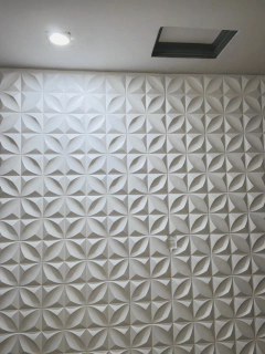 Forma 3d Gesso Floral 39X39cm ABS 2mm Molde Para Gesso/Cimento/Concreto 3d IN235 na internet