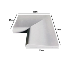 2 Forma 3d Borda de Piscina Peito de Pombo 49x25cm + Canto L 35x25cm ABS 2mm Molde para cimento/concreto 3d IN275+IN275B - comprar online
