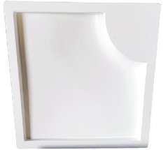 Molde 3d Borda de Piscina Peito De Pombo Canto C 30x20cm ABS 2mm Molde Para Concreto IN352 na internet