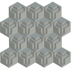 FORMA MOLDE PARA GESSO 3D SEXTAVADA 25X21,5cm EM ABS 2MM GESSO / CIMENTO 3D IN256 - loja online