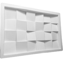 Forma Molde para gesso 3d Telhadinho 48x32cm em ABS Virgem Gesso/cimento 3d IN238 - loja online