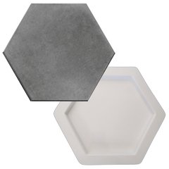 FORMA MOLDE PARA GESSO 3D SEXTAVADO 25X21,5CM EM ABS VIRGEM 2MM GESSO/CIMENTO 3D IN224 - comprar online
