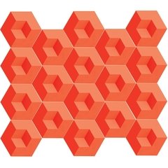 FORMA MOLDE PARA GESSO 3D EXAGONAL 25X21,5CM EM ABS 2MM GESSO / CIMENTO 3D IN255 - comprar online
