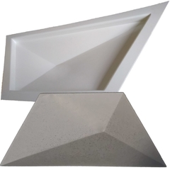 6 Forma 3d Trapezio Gigante 58x29x25cm ABS Virgem 2mm Molde para Gesso/Cimento/Concreto 3d IN203G - INNOVE3D