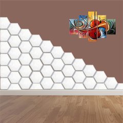 FORMA MOLDE PARA GESSO 3D SEXTAVADO 25X20 EM ABS VIRGEM GESSO/CIMENTO 3D IN228 na internet