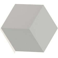 Forma 3d Hexagonal Centralizada 25x20cm ABS Virgem 2mm Molde para cimento/concreto/gesso 3d IN239 - INNOVE3D