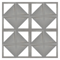 4 Forma 3d Cobogó Elemento Vazado Bandeira 30x30cm Dupla Face ABS 2mm Molde para cimento/concreto IN249 - loja online