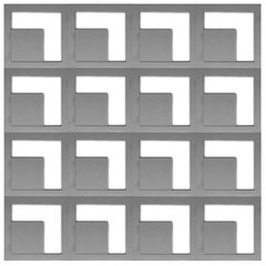 2 Forma Cobogó Vazado L 30x30cm Dupla Face ABS 2mm IN232 - INNOVE3D