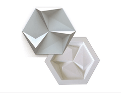 FORMA MOLDE GESSO 3D SEXTAVADO ABS VIRGEM 2MM GESSO/CIMENTO 3D IN221 - comprar online