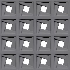 2 Forma Cobogó Elemento Vazado Click 30x30cm Dupla Face ABS 2MM IN201 na internet