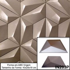 KIT 4 FORMAS EM ABS 2MM 3 TRAPEZIO G M P MAIS CULINAN IN264 - INNOVE3D