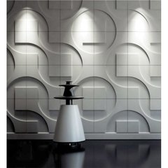 FORMA GESSO 3D CAROL EM ABS VIRGEM 2MM GESSO/CIMENTO IN208 35X35CM na internet