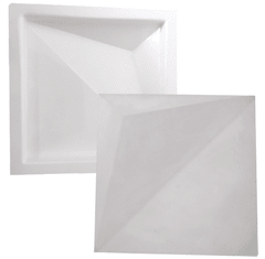 JOGO 3 FORMAS GESSO 3D EM ABS 2MM GESSO/CIMENTO IN211 20X20CM - loja online