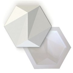 FORMA GESSO 3D SEXTAVADO 25X21,5CM EM ABS VIRGEM GESSO/CIMENTO 3D IN222 - comprar online