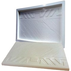 Forma 3d Borda de Piscina Pedra Rústica Natural 46x30cm Abs 2mm Molde para cimento/concreto IN272 - comprar online