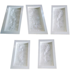 10 Forma 3d Tijolo Rústico Egipcio 20x10cm ABS 2mm Molde para gesso/cimento/concreto IN273-KT10 - comprar online