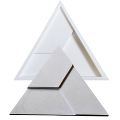 2 Forma 3d Triangulo Trapezio 50x43cm ABS 2mm molde para cimento/concreto/gesso 3d IN279 - comprar online