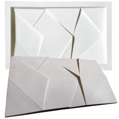 FORMA 3D MOLDE PARA GESSO 3D TIPO SCALENO 73X44CM EM ABS 2MM GESSO / CIMENTO 3D IN281 - INNOVE3D